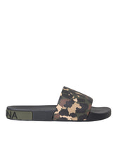 Dolce & Gabbana Multicolor Camouflage Leather Beachwear Men Shoes -   -  Dolce & Gabbana.